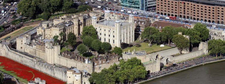 Der Tower of London aus der Vogelperspektive