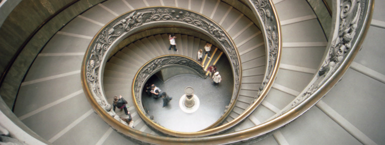 Schon allein die Wendeltreppe in den Vatikanischen Museen ist äußerst sehenswert.