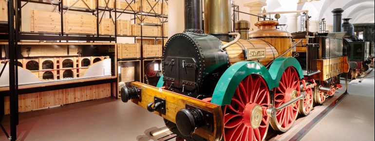 Eine der Hauptattraktionen des Museums ist die Eisenbahnausstellung.