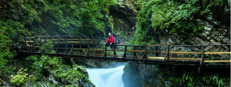 Die Vintgar-Klamm bietet eine einzigartige imposante Naturlandschaft.