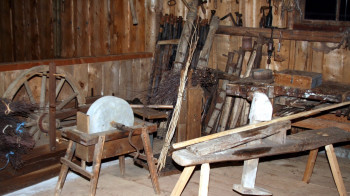 Arbeitsgeräte von früher werden ausgestellt