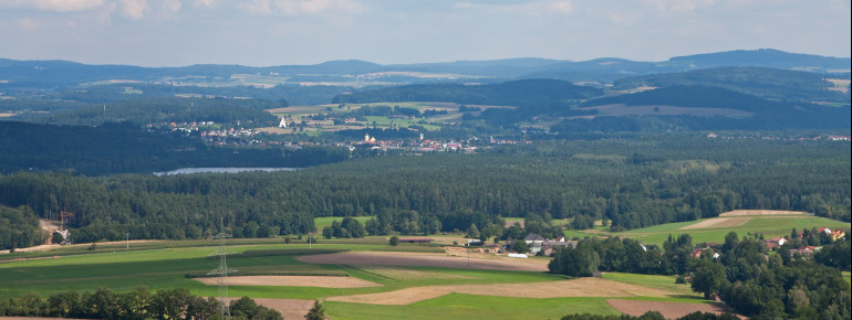 Aussicht vom Hohen Parkstein in Richtung Osten