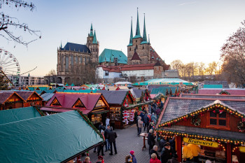 Der Erfurter Weihnachtsmarkt am Tag