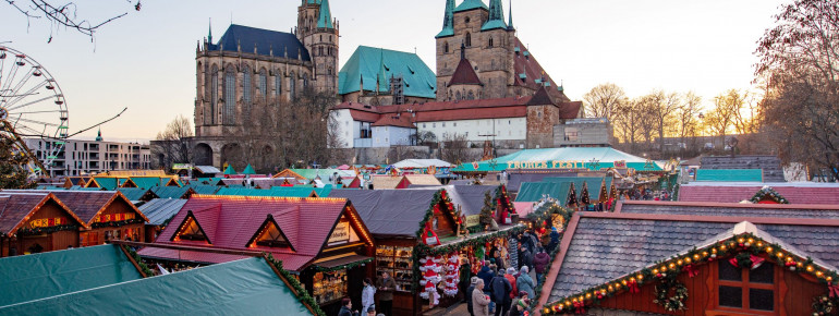 Der Erfurter Weihnachtsmarkt am Tag
