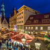 Der Zwickauer Weihnachtsmarkt erstreckt sich durch die historische Altstadt (Hauptmarkt, Münzstraße, Keplerstraße, Marienplatz und Kornmarkt).