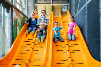 Mit der Indoorhalle ist der Park für jedes Wetter gewappnet.