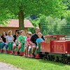 Mit der Bimmelbahn entspannt den Park erkunden.