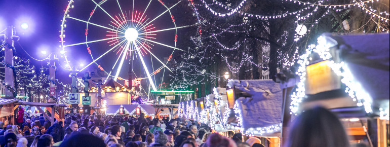 Länder des gesamten Kontinents sind beim Winterwunder Weihnachtsmarkt in Brüssel vertreten.