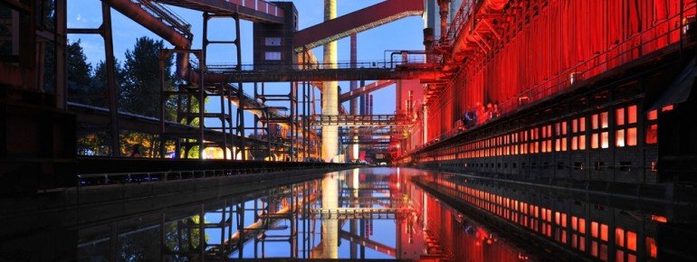 Die Kokerei bei Nacht