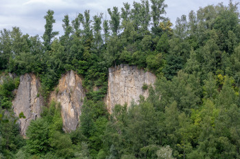 Der Zeittunnel liegt im größten Abbaugebiet für Kalkstein.