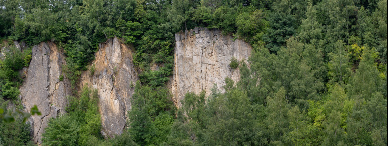 Der Zeittunnel liegt im größten Abbaugebiet für Kalkstein.