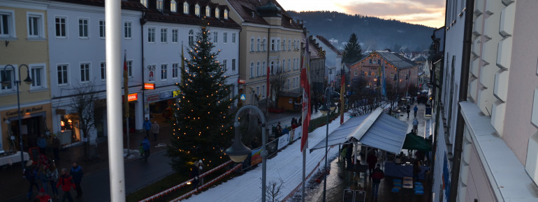 Die Racestrecke verläuft direkt auf dem Stadtplatz.