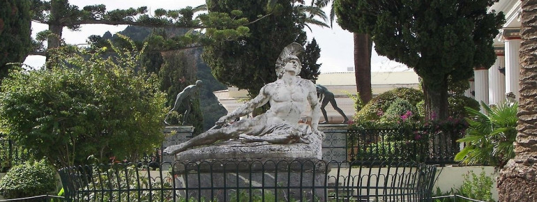 The "Dying Achilles" on the terrace