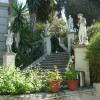 Stairs with four statues modelled on ancient Greek gods