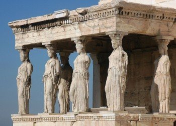 Athena statues at the Acropolis