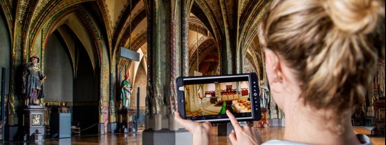 Magnificent vaults, historic murals, and ornate staircases make the interior spaces an architectural experience.
