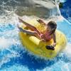 The aqua park has over 60 attractions.