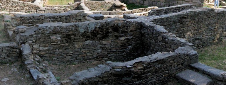 Remains of the living and trading area of Thasos