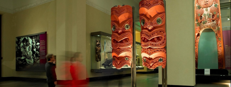 Exhibition hall presenting Maori culture