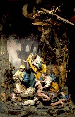 Nativity scene from the 18th century