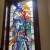 The stained glass windows shape the image of Belfast City Hall.