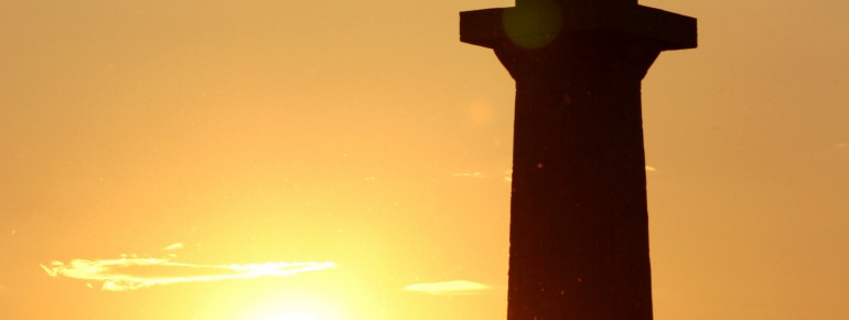 One of the monuments scattered around the fortress.