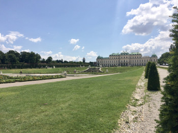 The baroque palace garden is open to the public.