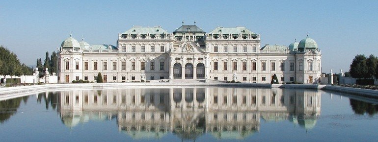 View of Belvedere Palace from the outside.
