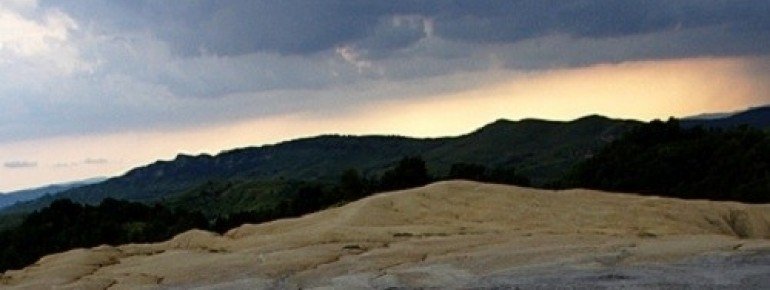 The muddy landscape.