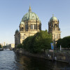 Berlin Cathedral on an island on river Spree.