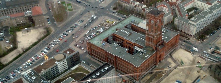 Berlin city hall from above.