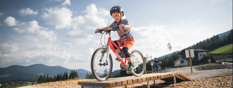 The bike area offers something for every skill level.