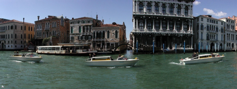 A panorama view of the Canale Grande