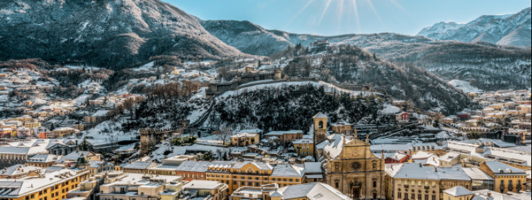 The view over Bellinzona is great.
