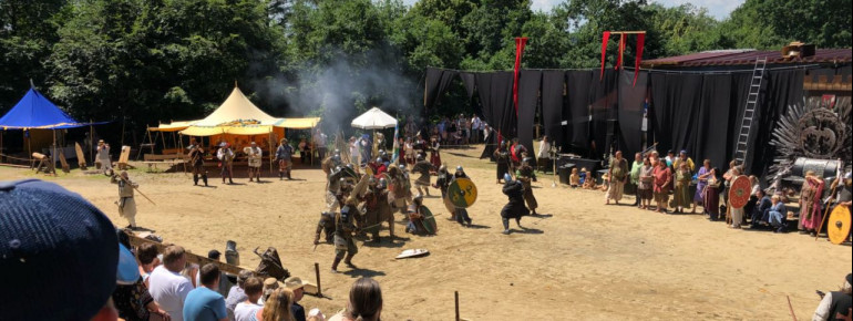 Visitors following the Knights Games tournament.