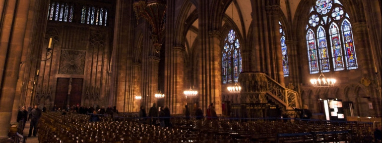 An inside view of the cathedral