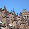 A view of the roof of the Strasbourg Cathedral