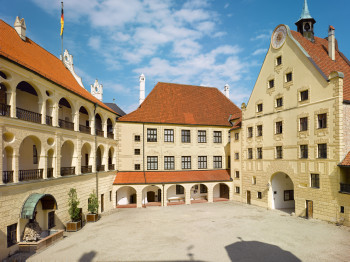 During the guided tours, visitors are given a tour of the castle.