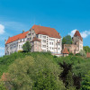 Trausnitz Castle in Landshut offers a beautiful view over the city.