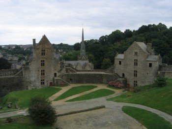 The castle`s courtyard