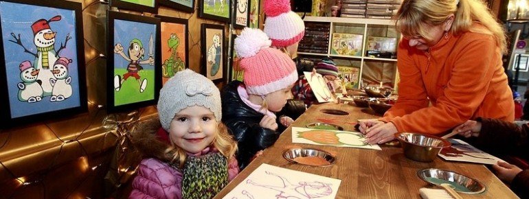 Painting and crafting with kids