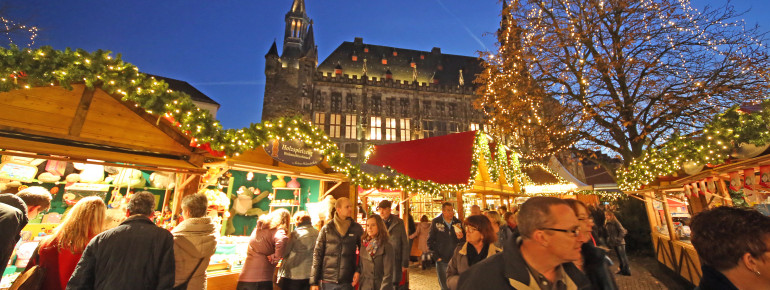 Aachen Christmas market boasts a super cosy atmosphere.