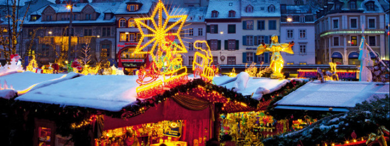 Basel's Christmas market at Barfüsserplatz and Münsterplatz is one of the best in Switzerland.