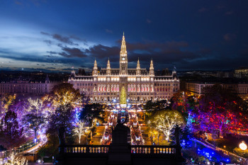 The Christmas market in Vienna is open from mid-November through 26th December.