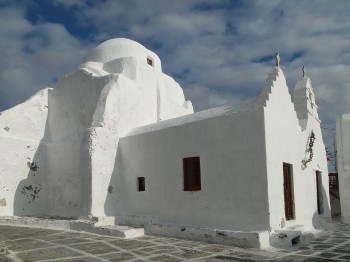 The entrance buildings of the church