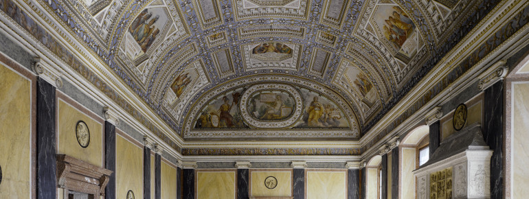 The Italian Hall can be visited during a guided tour.