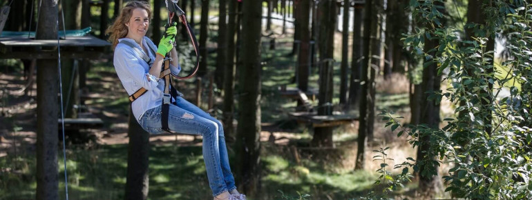 Action and adventure await you in the Winterberg climbing forest.