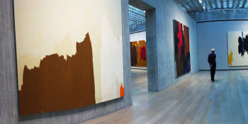 View of an exhibition at the Clyfford Still Museum.