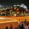 Coors Field at night in Denver's Lower Downtown neighborhood, two blocks from Union Station.