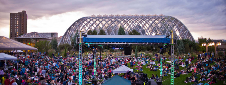 Summer concerts in the Botanic Gardens are popular among all generations, and both Denverites and out-of-towners.